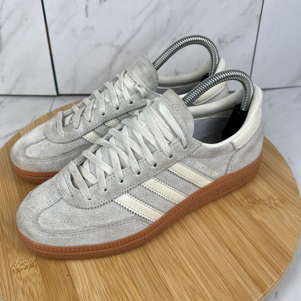 Adidas Handball Spezial Womens Size 6 Wonder Silver Off Suede White Shoes IF6491 - Picture 3 of 12